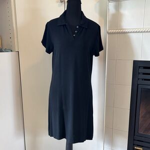 Boston Proper Black Collared Top